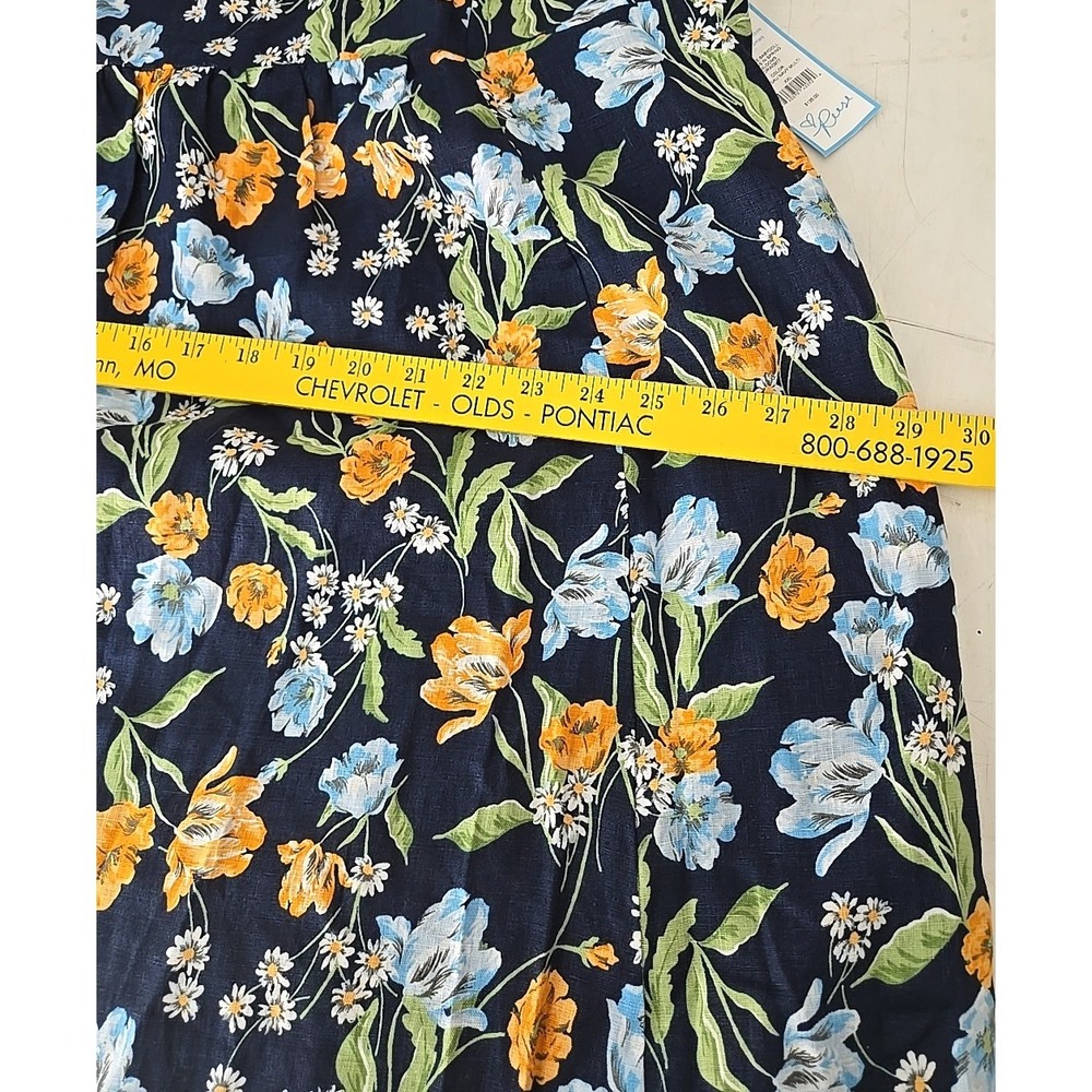 NWT‎ Draper James Floral Linen Babydoll Dress XXL Prairie Maddie Spring Blossom - Picture 7 of 7